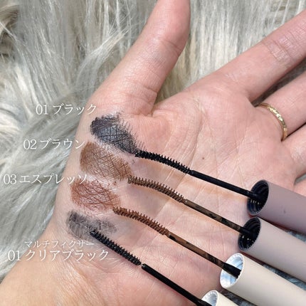 インスパイアマルチフィクサーマスカラ/mude/マスカラ下地を使ったクチコミ(2枚目)