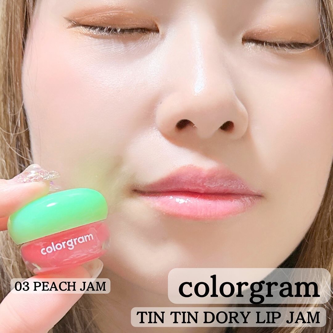 ティントリージャム 03.ピーチ/Colorgram/リップティントを使ったクチコミ（3枚目）