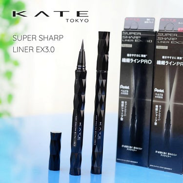 スーパーシャープライナーEX3.0 EX-1 グレイッシュブラック(限定)/KATE/リキッドアイライナーを使ったクチコミ（1枚目）