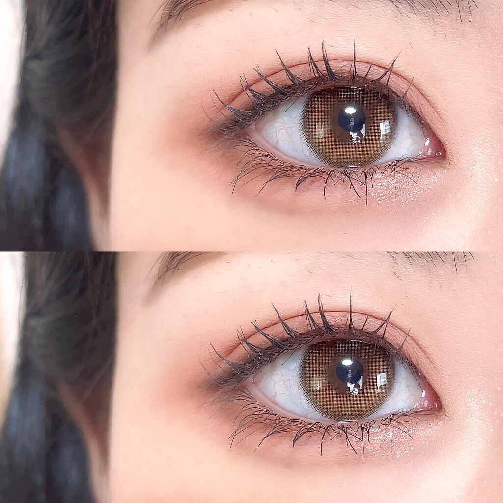 ダリアブラウンマンスリー (DAHLIA BROWN monthly)/OLOLA/1ヶ月(1MONTH)カラコンを使ったクチコミ(3枚目)