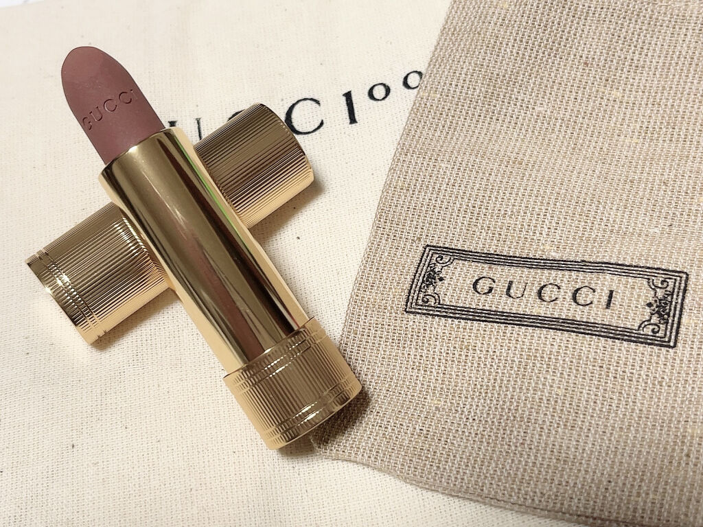 グッチ ルージュ ア レーヴル マット/GUCCI beauty/口紅を使ったクチコミ（1枚目）