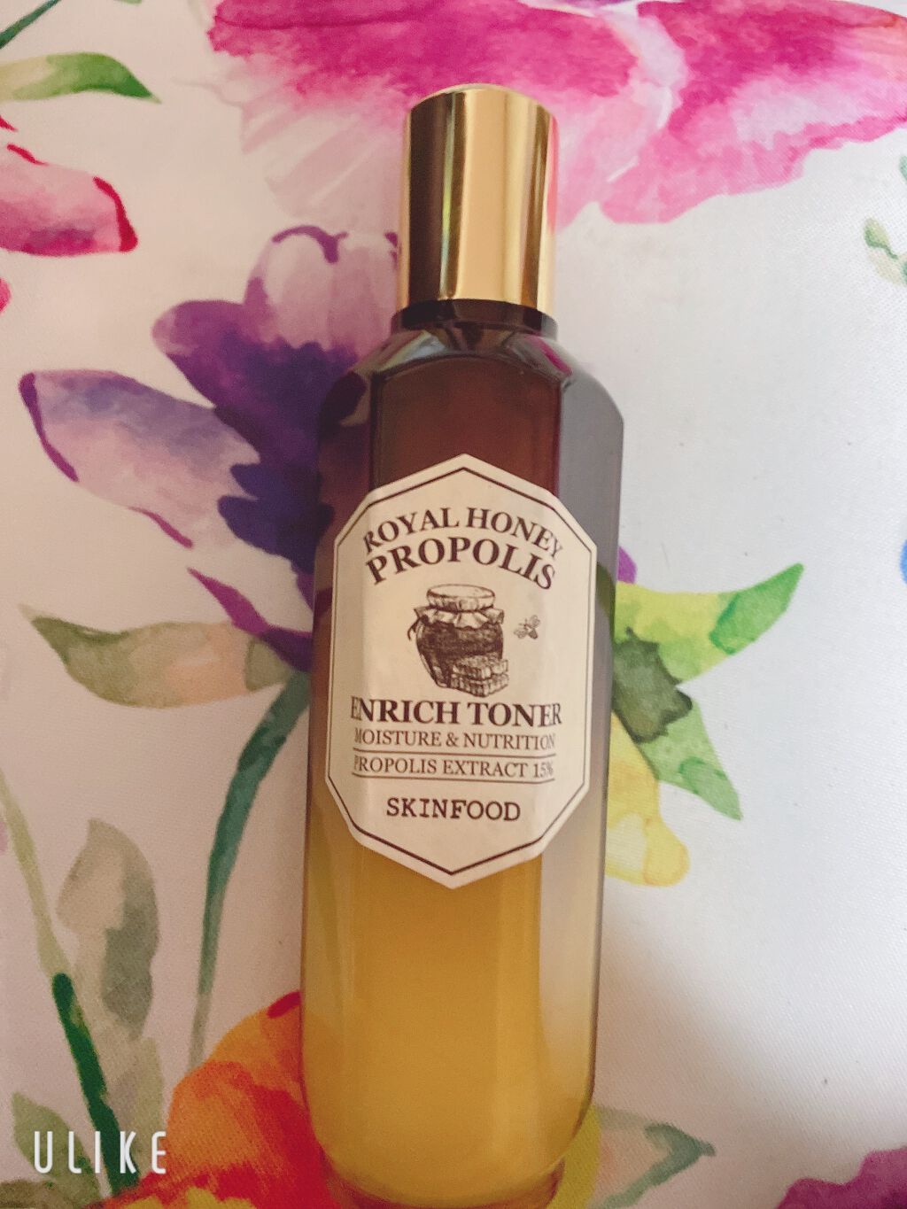 🌺ྀིピーカ🌺のクチコミ「【使った商品】SKINFOODロイヤルハニー プロポリス エンリッチ トナー
【肌質】乾燥肌
.....」（1枚目）