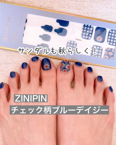 貼るだけフットネイルシール/ZINIPIN/ネイルシールを使ったクチコミ（2枚目）