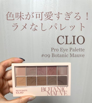 CLIO プロアイパレット 09BOTANIC MAUVE
価格：3500円ほど（福袋に入っておりました❣️）

✼••┈┈••✼••┈┈••✼••┈┈••✼••┈┈••✼
以下個人的な感想です！
色が