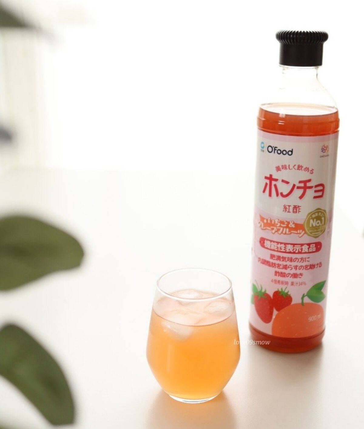 紅酢（ホンチョ） いちご＆グレープフルーツ/チョンジョンウォン/その他飲むお酢を使ったクチコミ（2枚目）