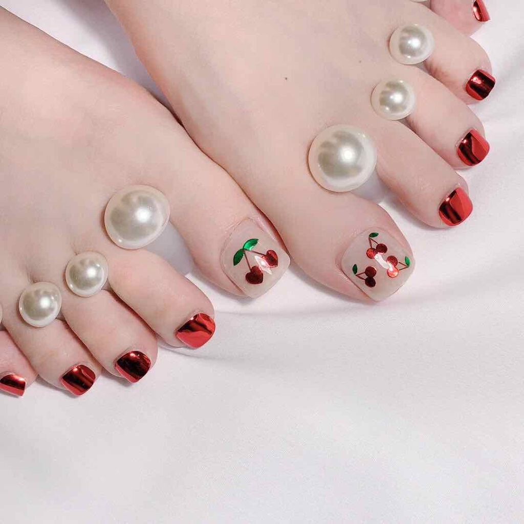 ワンタッチフットネイルチップ/GELATO FACTORY/ネイルチップ・パーツを使ったクチコミ(2枚目)