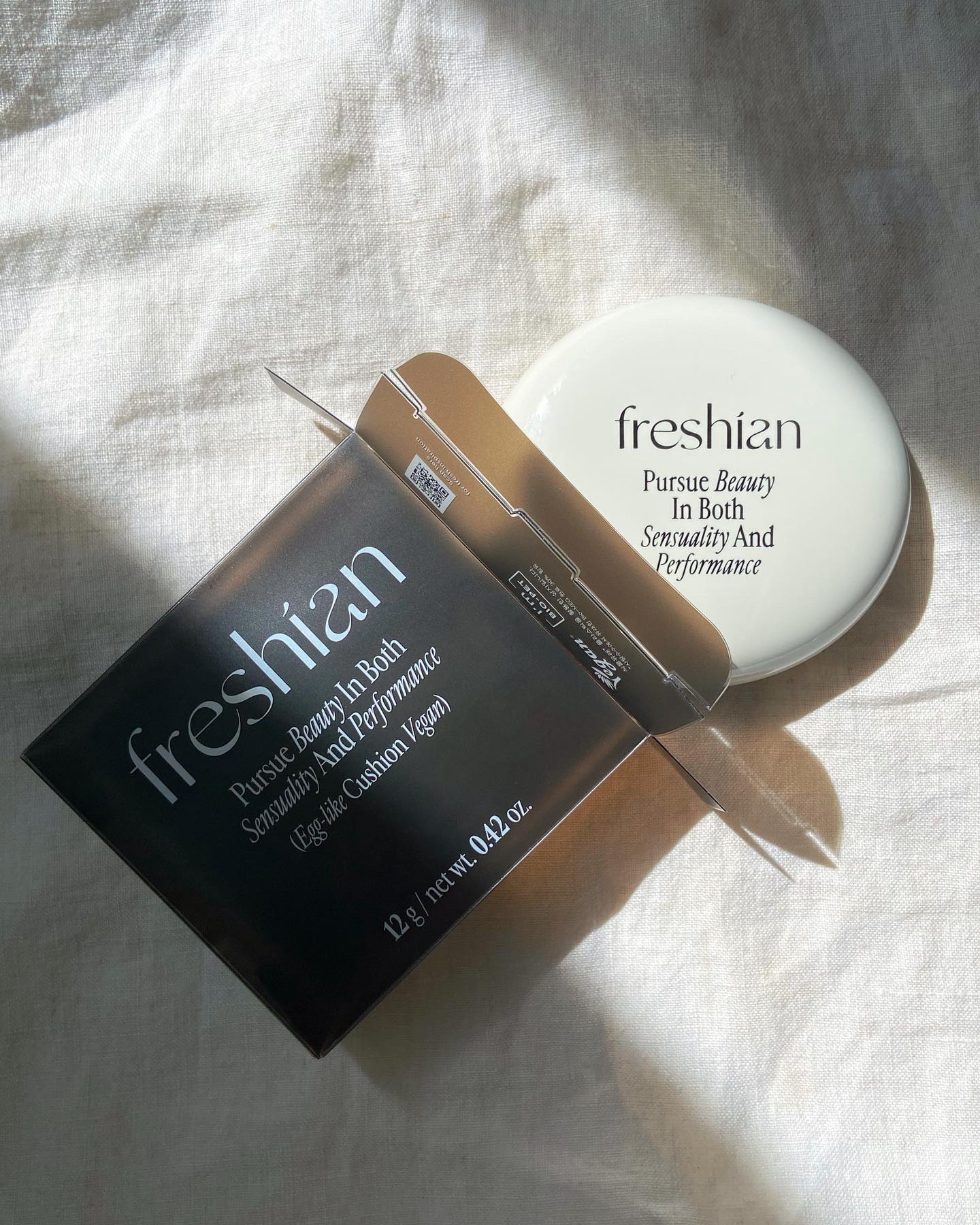 freshian エッグライククッションのクチコミ「|
#freshian #フレシアン 
#エッグライククッション 203 Medium Bei.....」（2枚目）