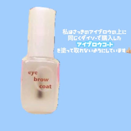 エバビレーナ アイブローコート/DAISO/アイブロウコートを使ったクチコミ(3枚目)