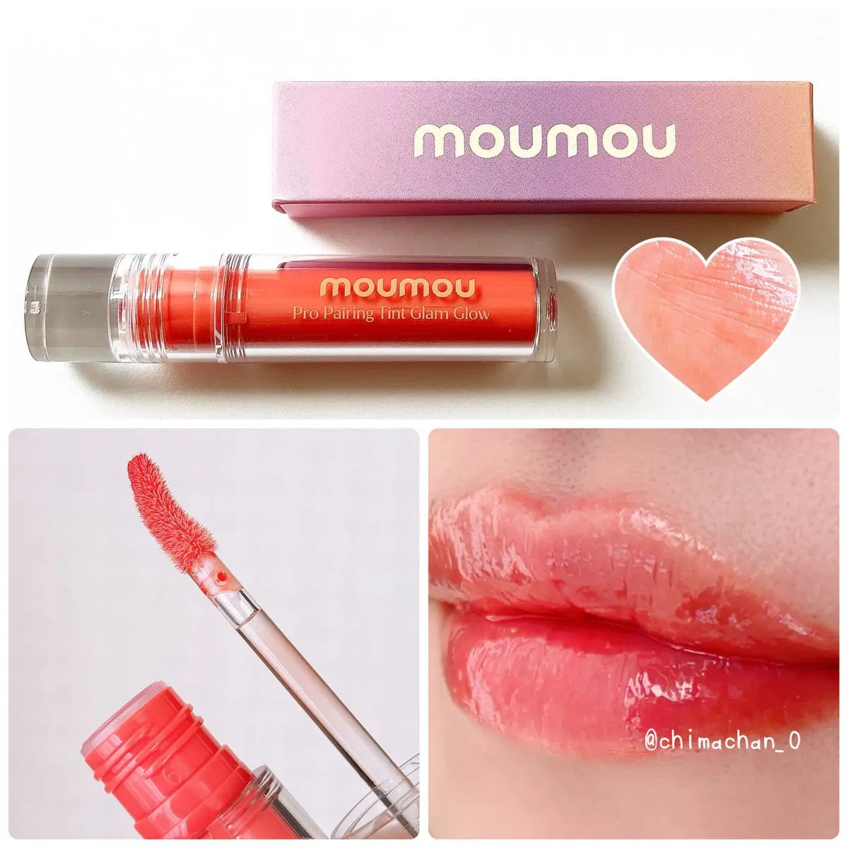 プロペアリングティント 06 Peach Fuzz/moumou/リップティントを使ったクチコミ（3枚目）