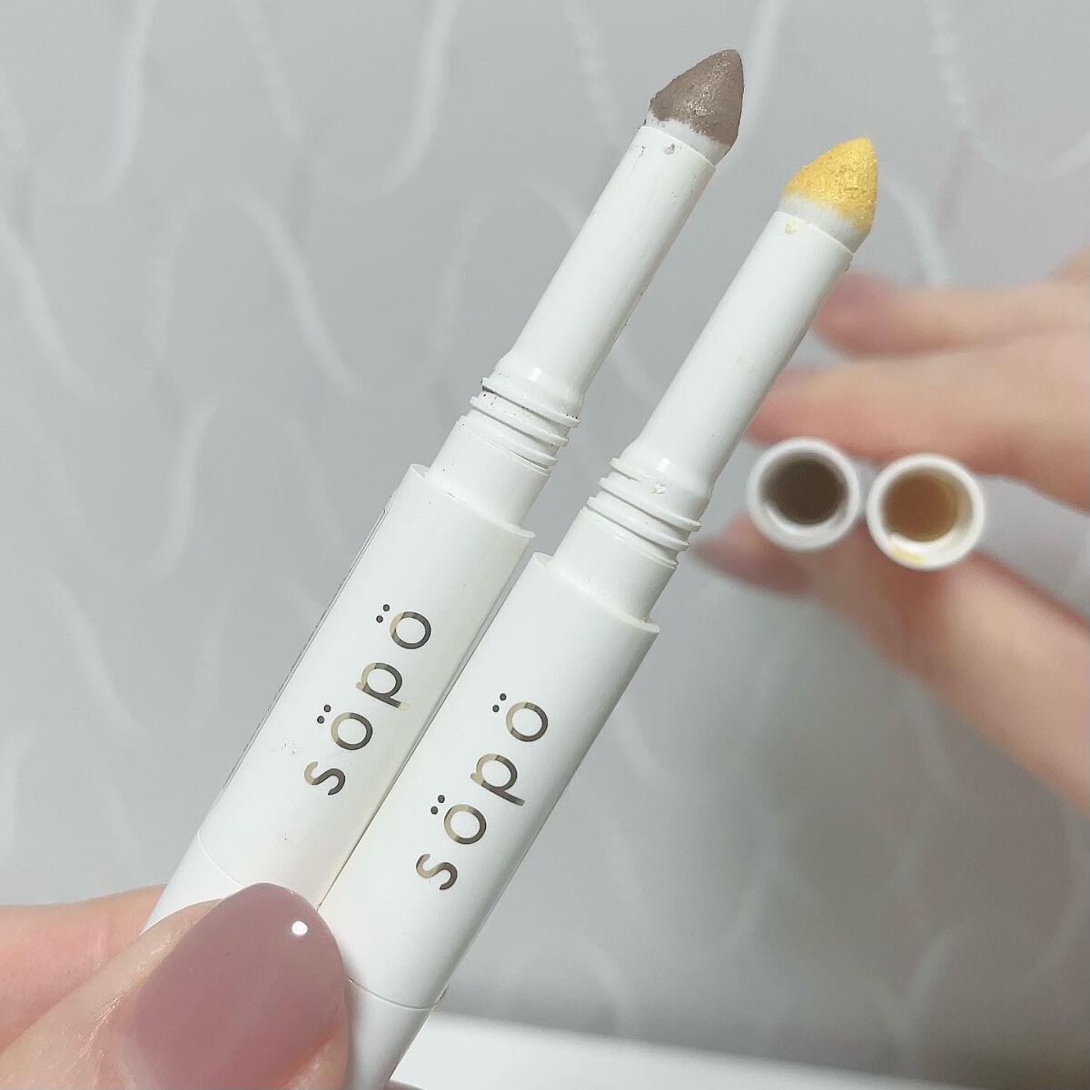 パウダー&ライナー/sopo/スティックアイシャドウを使ったクチコミ（2枚目）