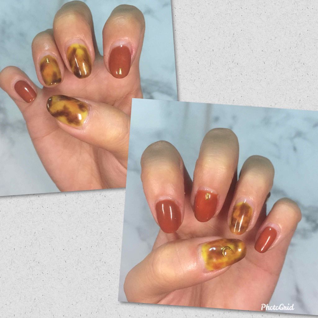 Ryo on LIPS 「#今月のネイルNov.2019#セルフジェルネイルべっ甲ネイル..」(1枚目)