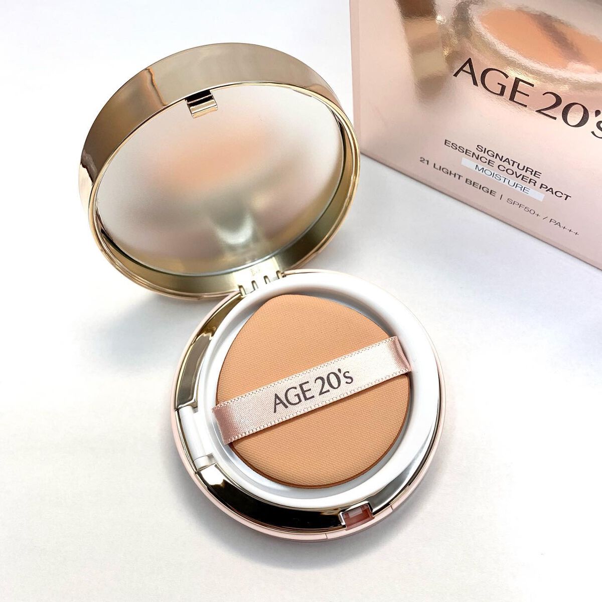 SIGNATURE ESSENCE COVER PACT　 モイスチャー(21号)/AGE20’s/クリーム・エマルジョンファンデーションを使ったクチコミ（2枚目）