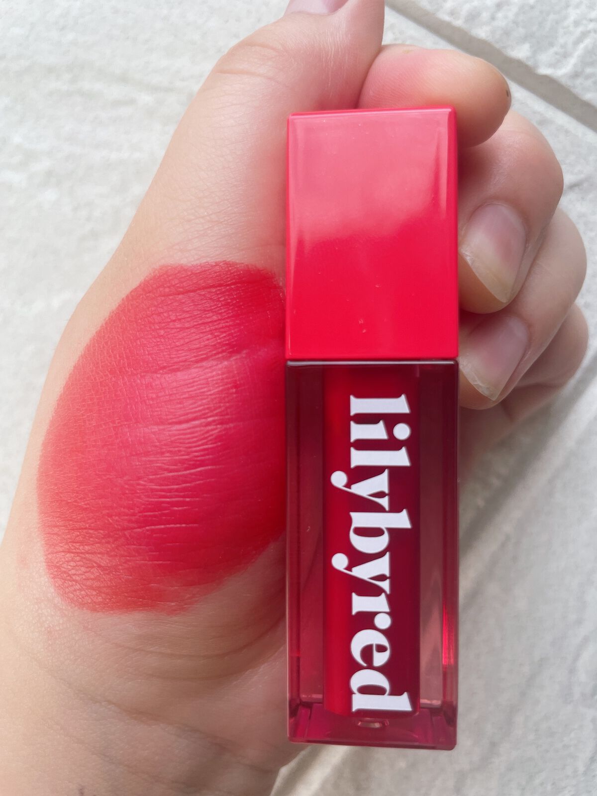 ジューシーライアー ウォーターティント/lilybyred/リップティントを使ったクチコミ(2枚目)