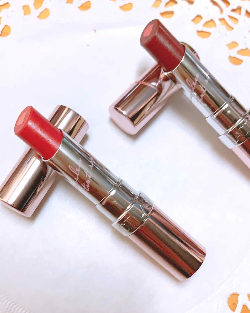 ミラーレスティントルージュ 05 ピンクランデブー/レディット/リップティントを使ったクチコミ（2枚目）