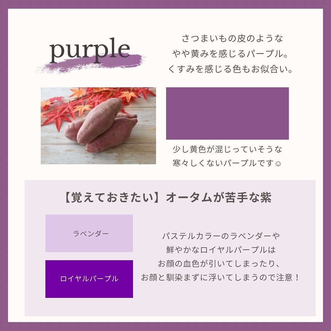 Yuno/新宿/パーソナルカラー診断 on LIPS 「【パーソナルカラーAutumn】色の選び方🍵🍃今回はオータムタ..」(8枚目)