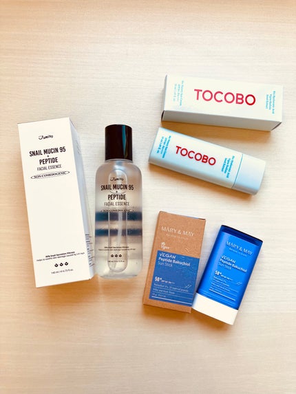 ヴィーガンペプチドバクチオールサンスティック SPF50+ PA++++/MARY&MAY/日焼け止めスティックを使ったクチコミ(1枚目)