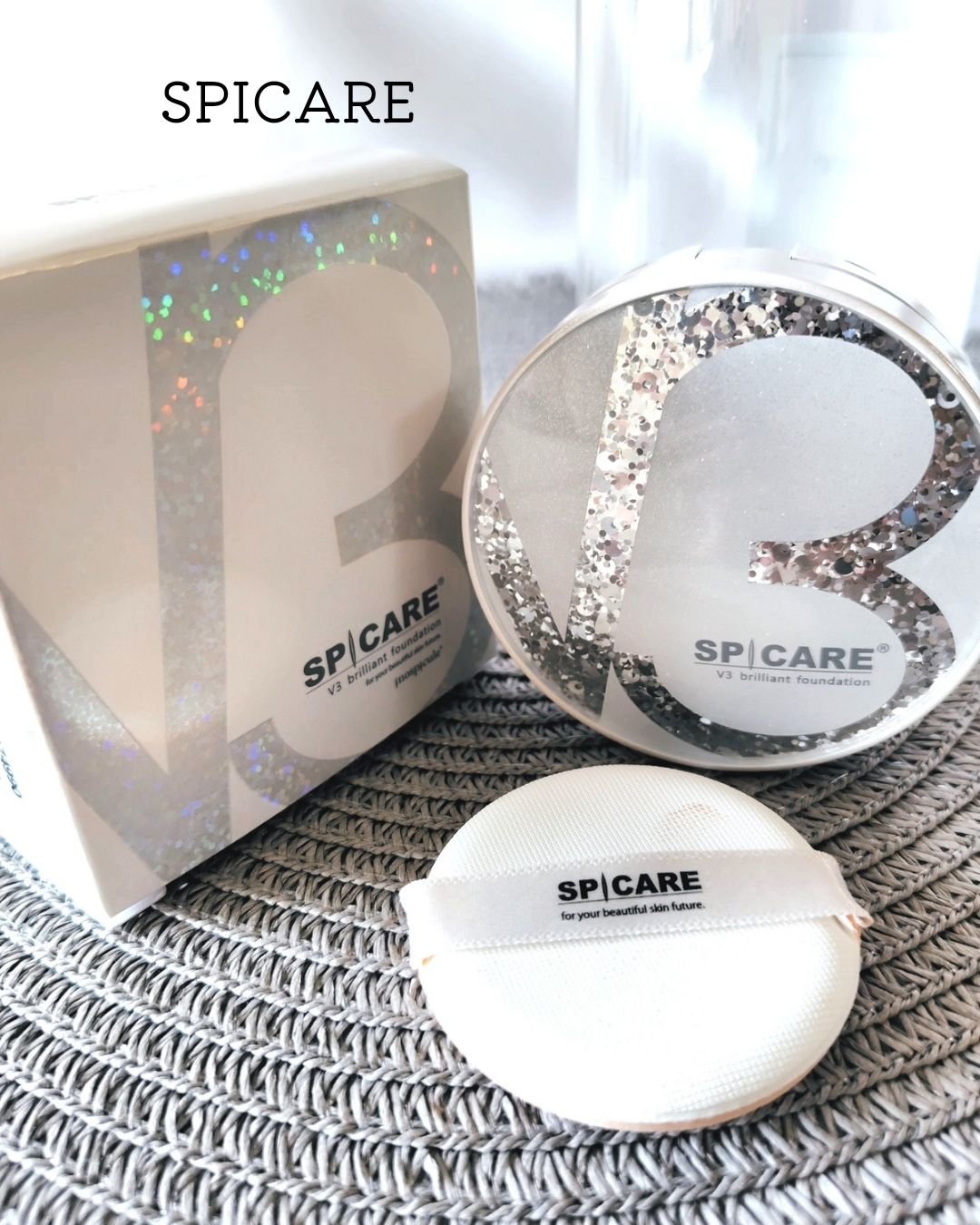 V3 ブリリアント ファンデーション/SPICARE/クッションファンデーションを使ったクチコミ（1枚目）