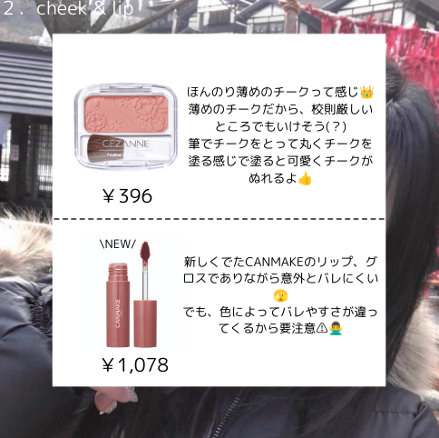 ナチュラル チークN/CEZANNE/パウダーチークを使ったクチコミ（3枚目）