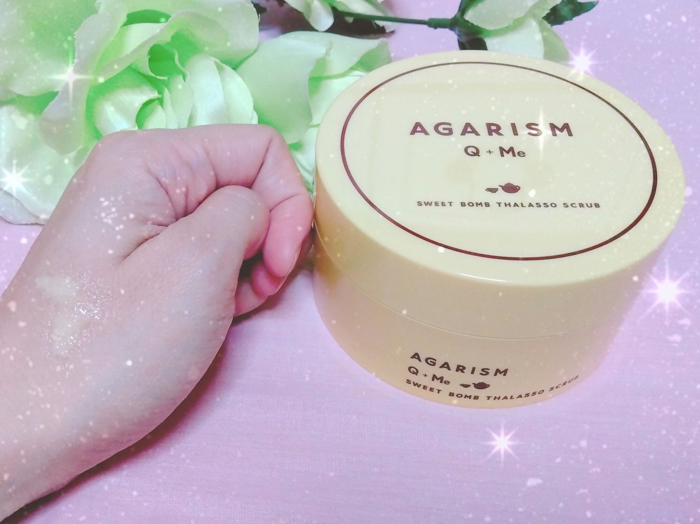 Q+Me スウィートボムタラソスクラブレモンティーの香り/AGARISM/バスト・ヒップケアを使ったクチコミ(2枚目)