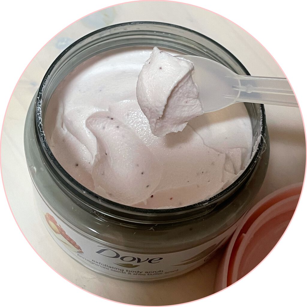 ダヴ ふわとろクリーミースクラブ ザクロ&シアバター/ダヴ/ボディスクラブを使ったクチコミ(4枚目)