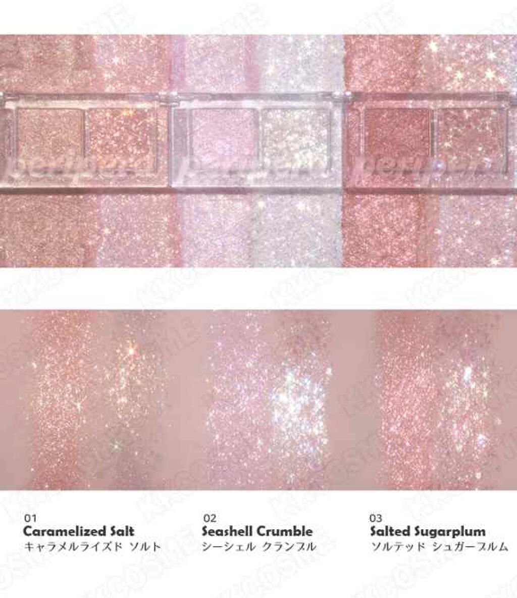 シュガー トゥインクル リキッド グリッター/PERIPERA/グリッターを使ったクチコミ（2枚目）