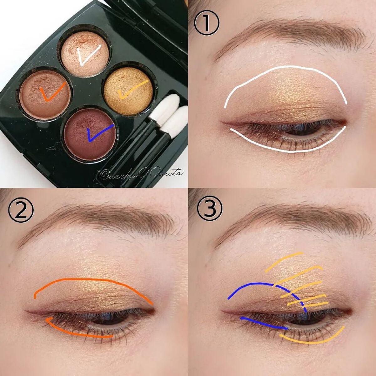 レ キャトル オンブル/CHANEL/アイシャドウパレットを使ったクチコミ(4枚目)