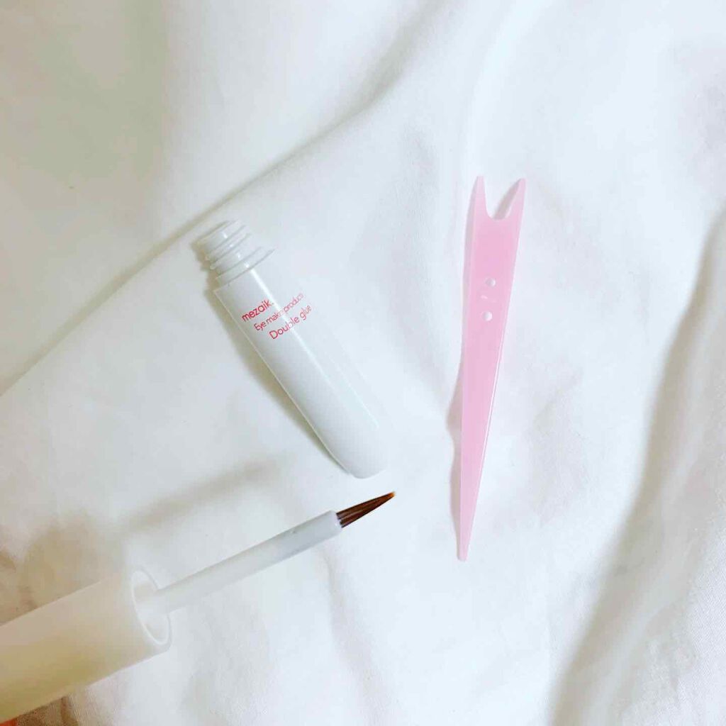 ダブルグルー 接着タイプ/メザイク/二重まぶた用アイテムを使ったクチコミ(3枚目)