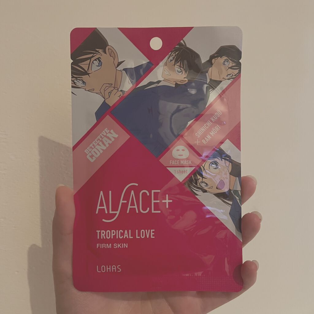 名探偵コナン×オルフェス　【新一＆蘭】トロピカルラブ/ALFACE+/シートマスク・パックを使ったクチコミ（1枚目）