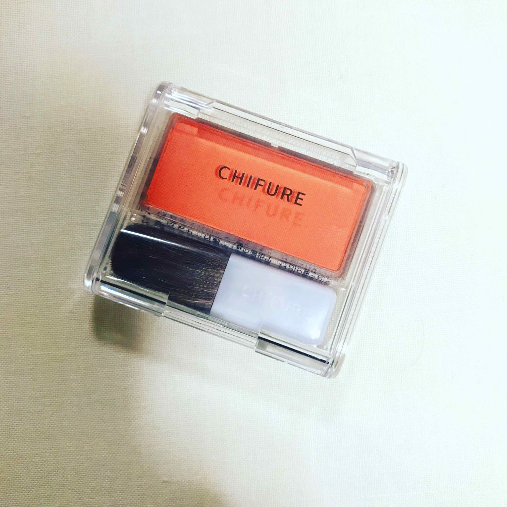 チーク カラー(ブラシ付)/ちふれ/パウダーチークを使ったクチコミ(1枚目)