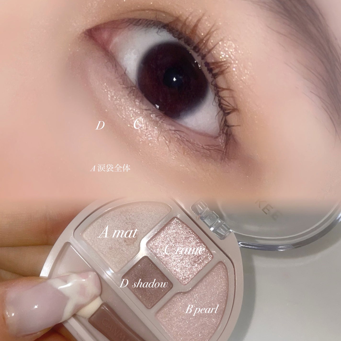 プランぷくコーデアイズ/キャンメイク/パウダーアイシャドウを使ったクチコミ(3枚目)