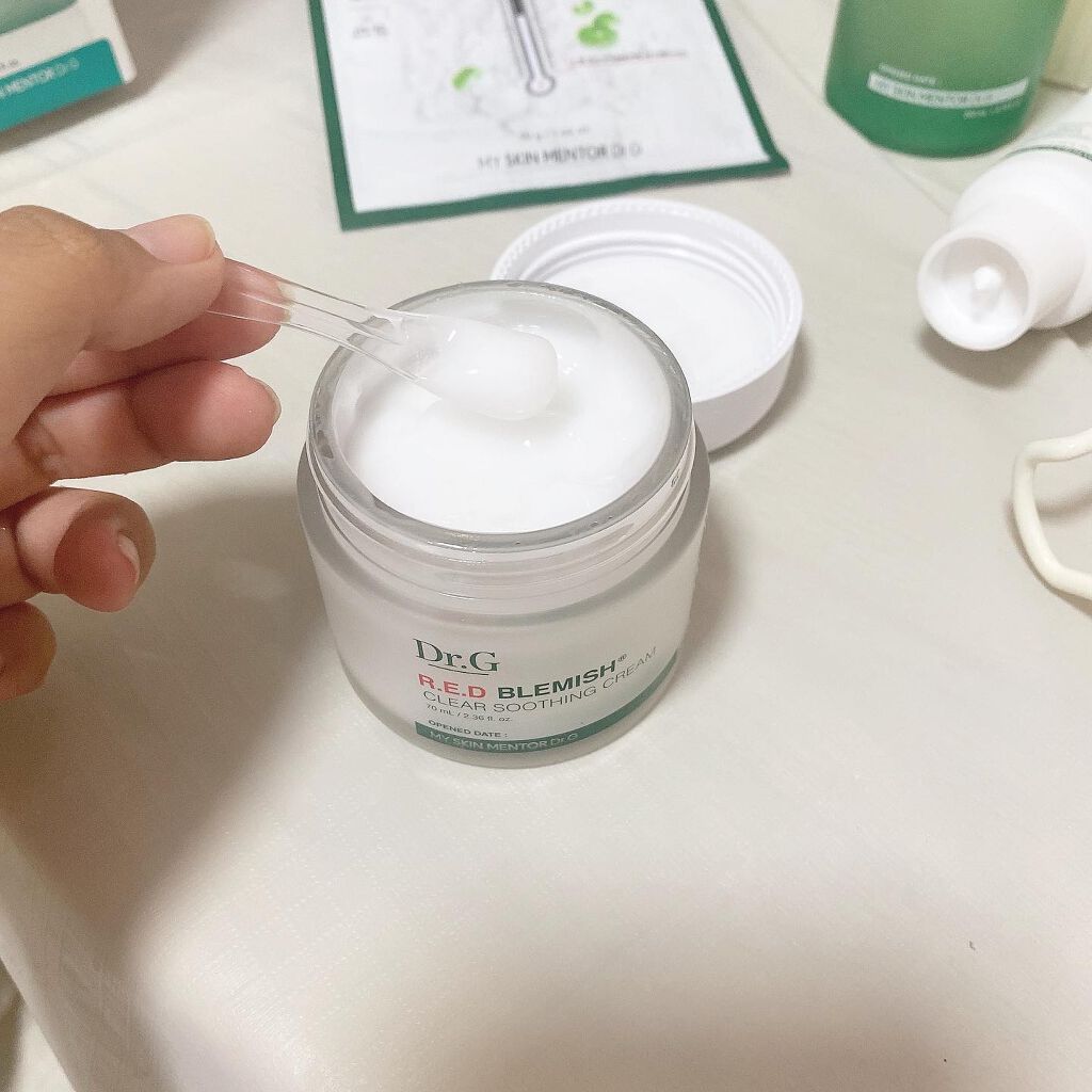 レッドB・Cスージングクリーム(チューブタイプ)/Dr.G/フェイスクリームを使ったクチコミ（3枚目）