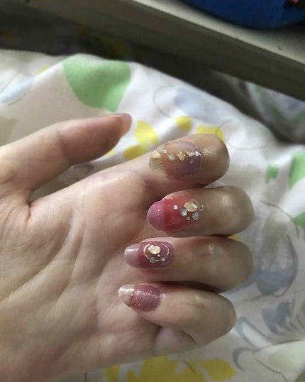 ネイルシール/Qoo10/ネイルシールを使ったクチコミ(3枚目)