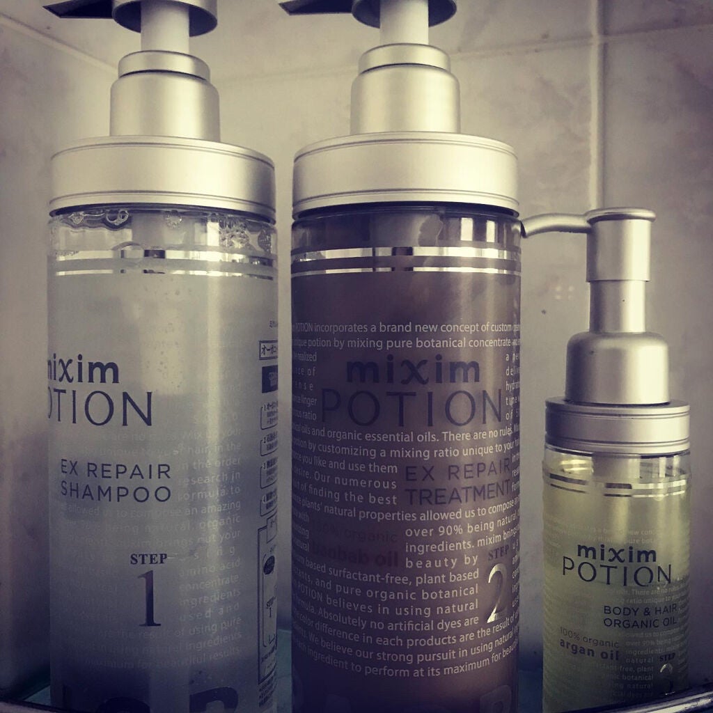 リペアシャンプー/ヘアトリートメント/mixim POTION/シャンプー・コンディショナーを使ったクチコミ(1枚目)