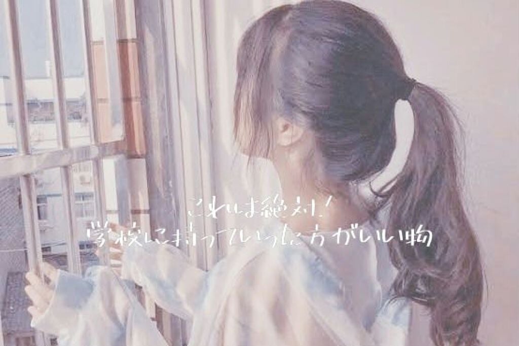 ぷぅ♡ on LIPS 「✡学校に持っていった方がいい物✡にょーんにょーん.ᐟみぃちゃ..」(1枚目)