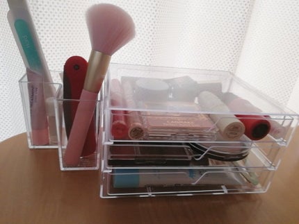 3段式クリアーケース/DAISO/その他化粧小物を使ったクチコミ(4枚目)