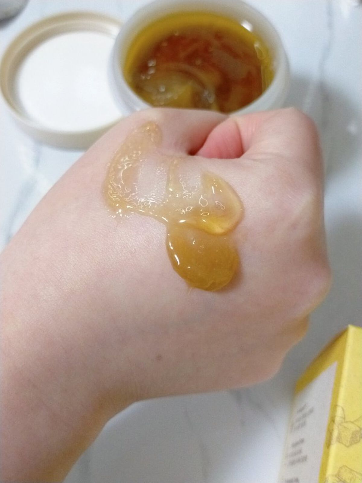 ハニーシュガー フードマスク/SKINFOOD/洗い流すパック・マスクを使ったクチコミ（2枚目）