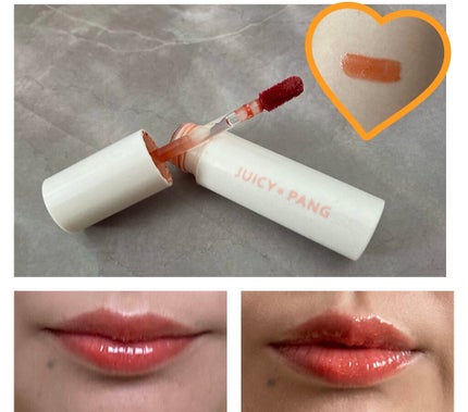 アピュー ジューシーパン スパークリングティント JOR01 おすましマーマレード/A’pieu/口紅を使ったクチコミ(2枚目)