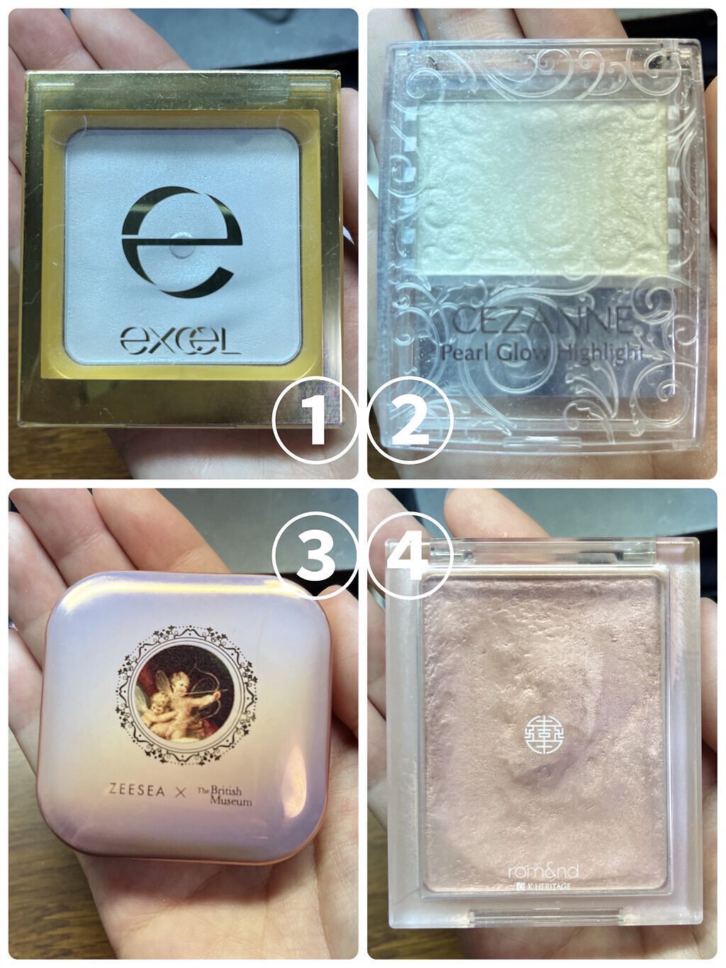 シャイニーパウダー N SN04 ルーセントホワイト/excel/プレストパウダーを使ったクチコミ（2枚目）