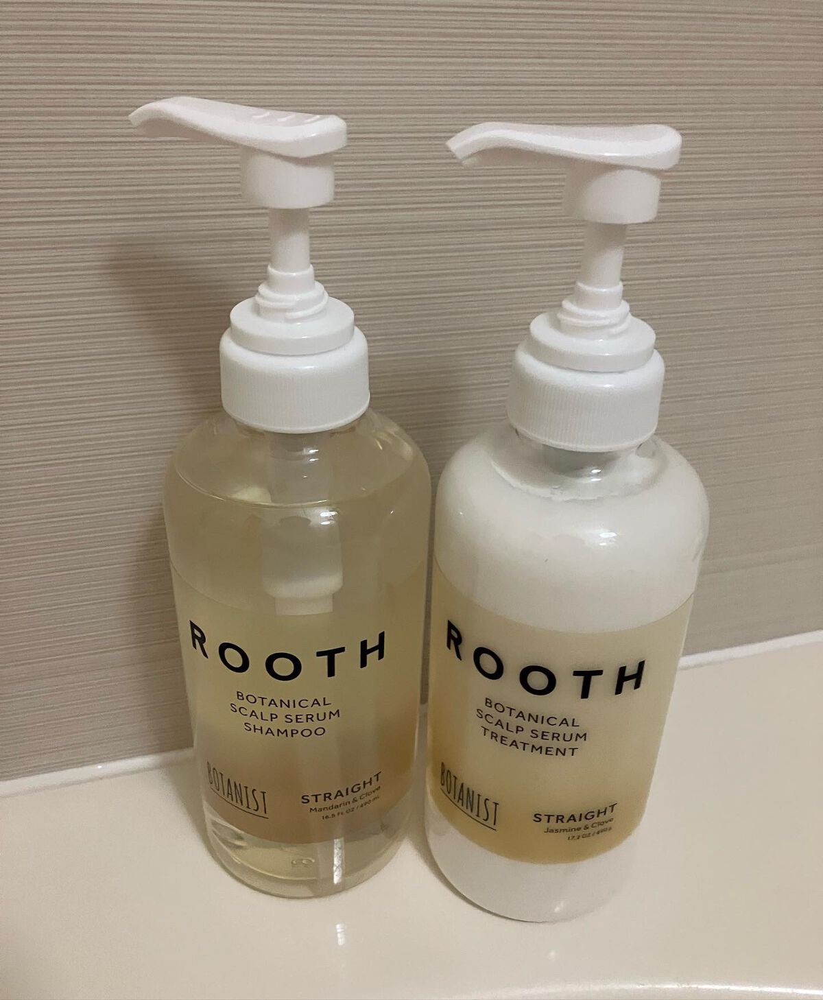 ルース ボタニカルスカルプセラム シャンプー・トリートメント（ストレート）/BOTANIST/市販シャンプーを使ったクチコミ（1枚目）