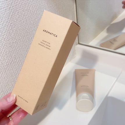 グロービタ フェイシャルスクラブ オレンジ&ネロリ/AROMATICA/スクラブ・ゴマージュを使ったクチコミ(4枚目)