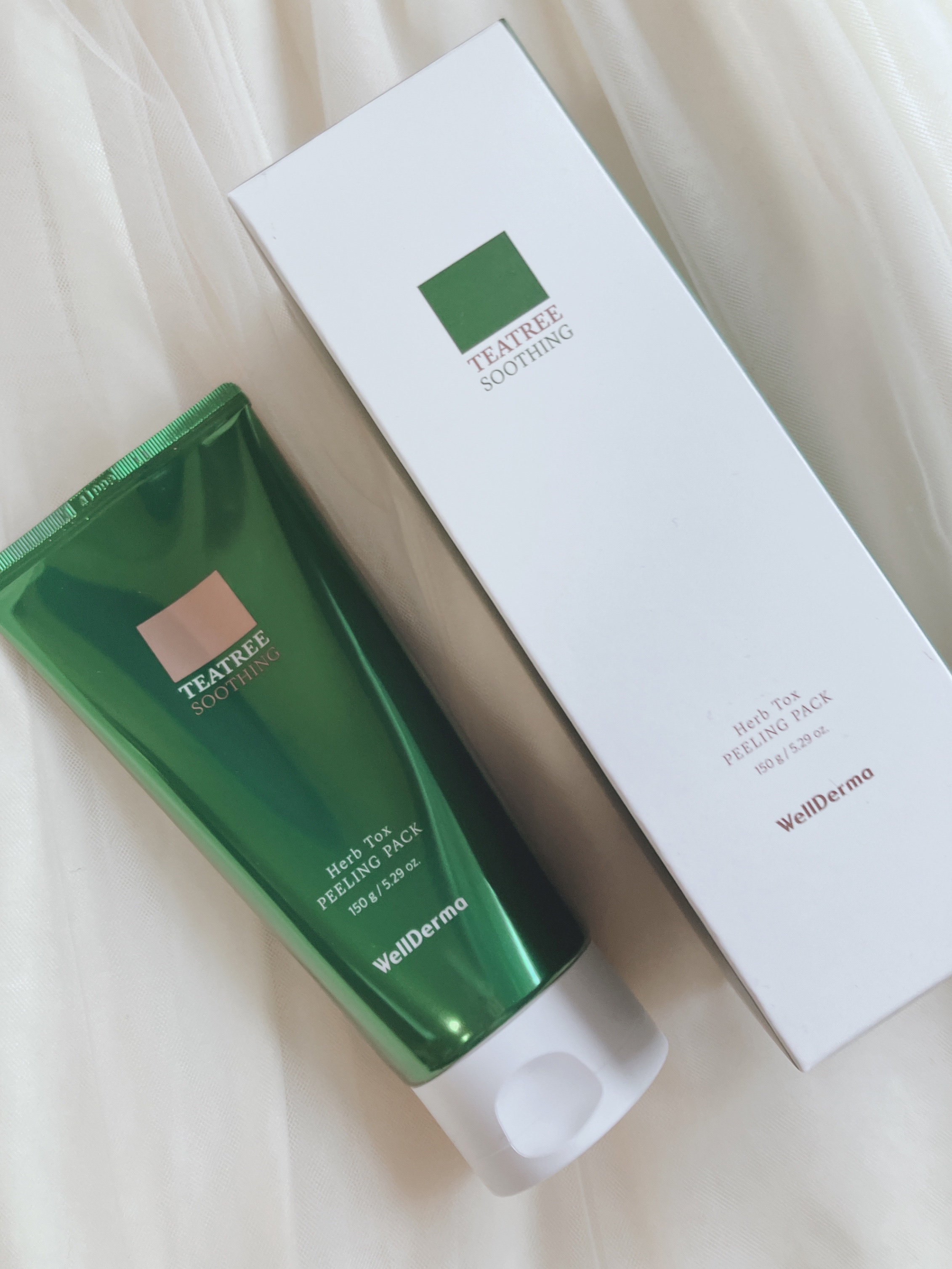 ティーツリーハーブピーリングパック/WellDerma/洗い流すパック・マスクを使ったクチコミ（2枚目）