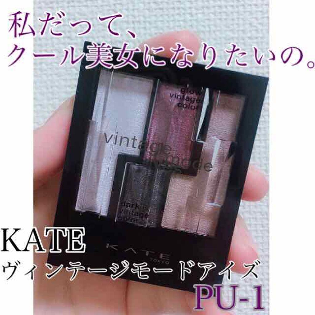 ヴィンテージモードアイズ/KATE/アイシャドウパレットを使ったクチコミ（1枚目）