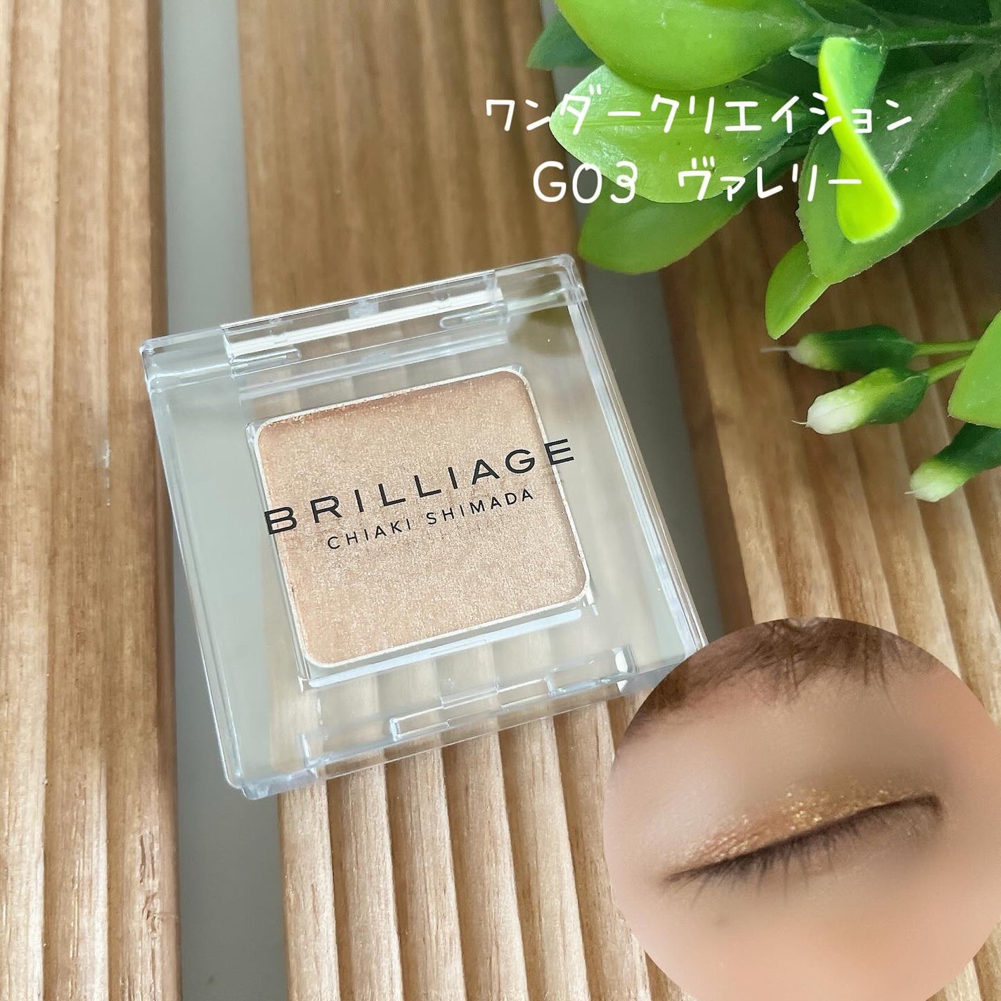 ワンダークリエイション /ブリリアージュ/単色アイシャドウを使ったクチコミ(1枚目)