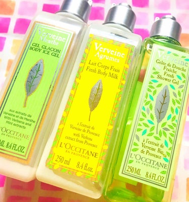 L'OCCITANE ヴァーベナの夏限定シリーズ3点
使い終わりました🍃🌱✨

もうすぐシトラスヴァーベナのシャワージェルも無くなります。

使い終わりがほぼ同時になるのは、
常に数種類を置いておき使い