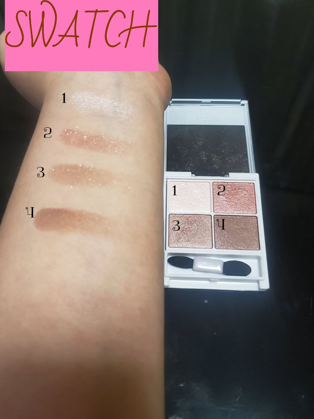 シルキースフレアイズ/キャンメイク/アイシャドウパレットを使ったクチコミ(2枚目)