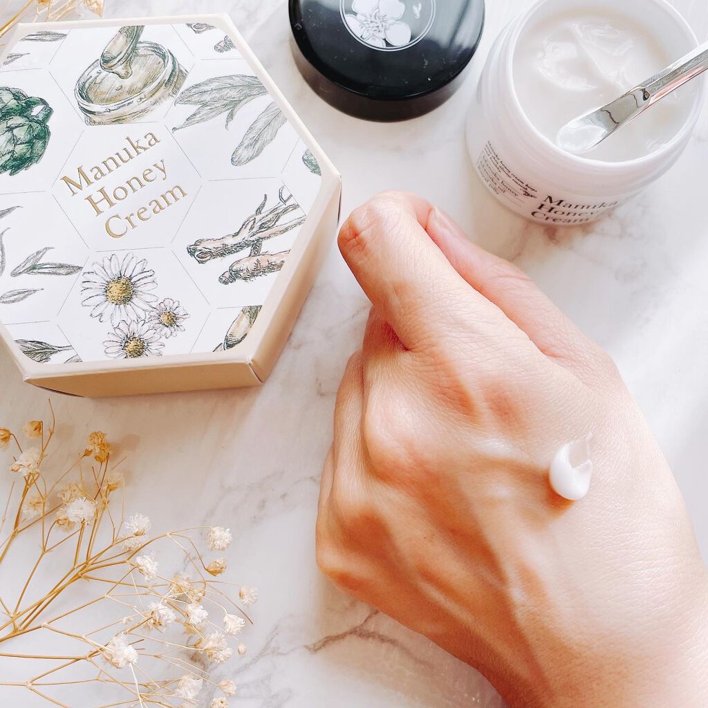 マヌカハニー クリーム/アピセラピーコスメティクス/フェイスクリームを使ったクチコミ(3枚目)