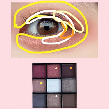 UR GLAM　BLOOMING EYE COLOR PALETTE/U R GLAM/パウダーアイシャドウを使ったクチコミ（2枚目）