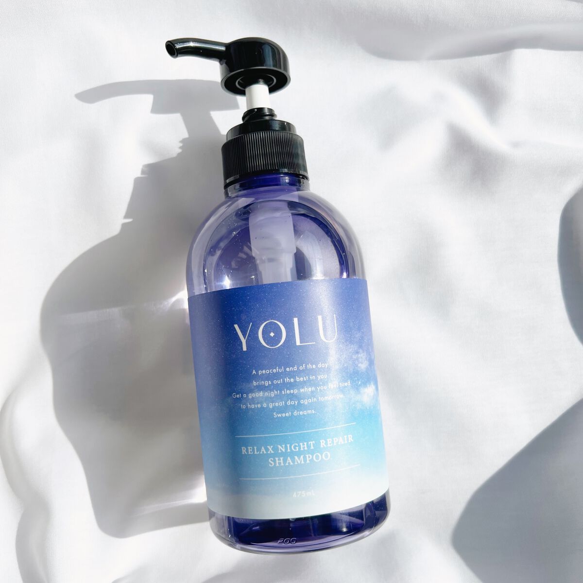リラックスナイトリペア シャンプー／トリートメント/YOLU/市販シャンプーを使ったクチコミ（2枚目）