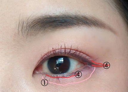 ちー on LIPS 「こんばんわ☺️..メイクのテーマは「恋愛運UPも狙っちゃう*ハ..」(3枚目)