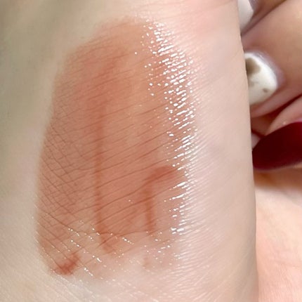 ニュアンスラップティント 103 花車(ガーベラ)ボルドー(限定カラー)/Fujiko/リップティントを使ったクチコミ(2枚目)